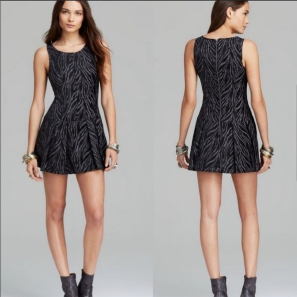 Free People Zebra Mini Dress